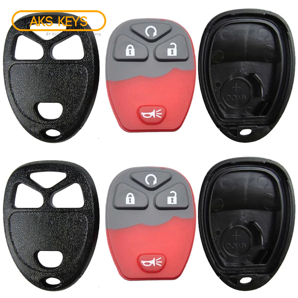 2007 - 2017 Buick Chevrolet GMC Saturn Remote Control Shell 4B (2 Pack)