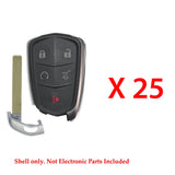 2015 - 2020 Cadillac Smart Key Shell 5B HU100 Blade (25 Pack)