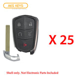 2015 - 2020 Cadillac Smart Key Shell 5B HU100 Blade (25 Pack)