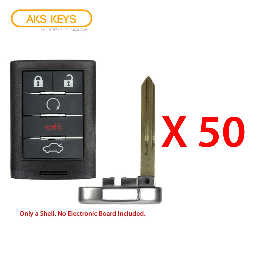 2008 - 2014 Cadillac Smart Key Shell (50 Pack)