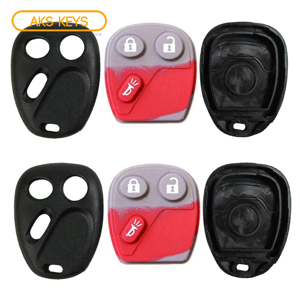 1998 - 2009 Buick Cadillac Chevrolet GMC Isuzu Portiac Oldsmobile Saturn Remote Shell 3B (2 Pack)