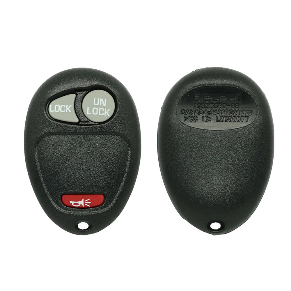 2001 - 2011 Chevrolet GMC Hummer Oldsmobile Pontiac Remote Shell 3B