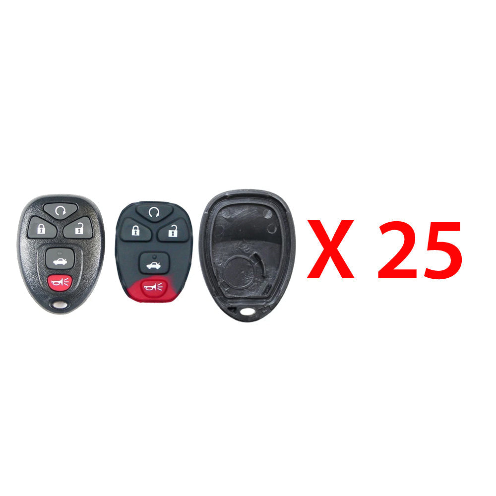 2006 -2016 Chevrolet Remote Control  Shell 5B (25 Pack)