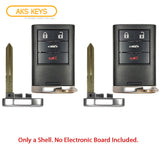 2008 - 2013 Chevrolet Corvette Smart Key Shell 4B - Only for FCC#: M3N5WY7777A (2 Pack)