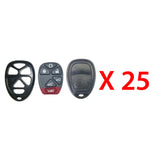 New Replacement Remote Keyless Fob Case Rubber Pad Shell 6B for FCC# OUC60270 (25 Pack)