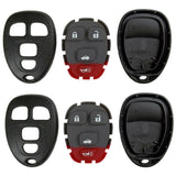 New Replacement Remote Keyless Fob Case Rubber Pad Shell 4B for FCC# KOBGT04A (2 Pack)