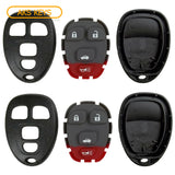 New Replacement Remote Keyless Fob Case Rubber Pad Shell 4B for FCC# KOBGT04A (2 Pack)