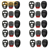 New Replacement Remote Keyless Fob Case Rubber Pad Shell 4B for FCC# KOBGT04A (10 Pack)