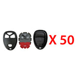 New Replacement Remote Keyless Fob Case Rubber Pad Shell 4B for FCC# KOBGT04A (50 Pack)