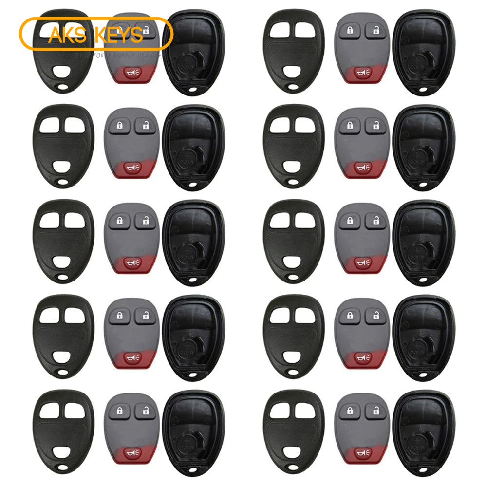 New Replacement Remote Keyless Fob Case Rubber Pad Shell 3B for FCC# OUC60270 (10 Pack)