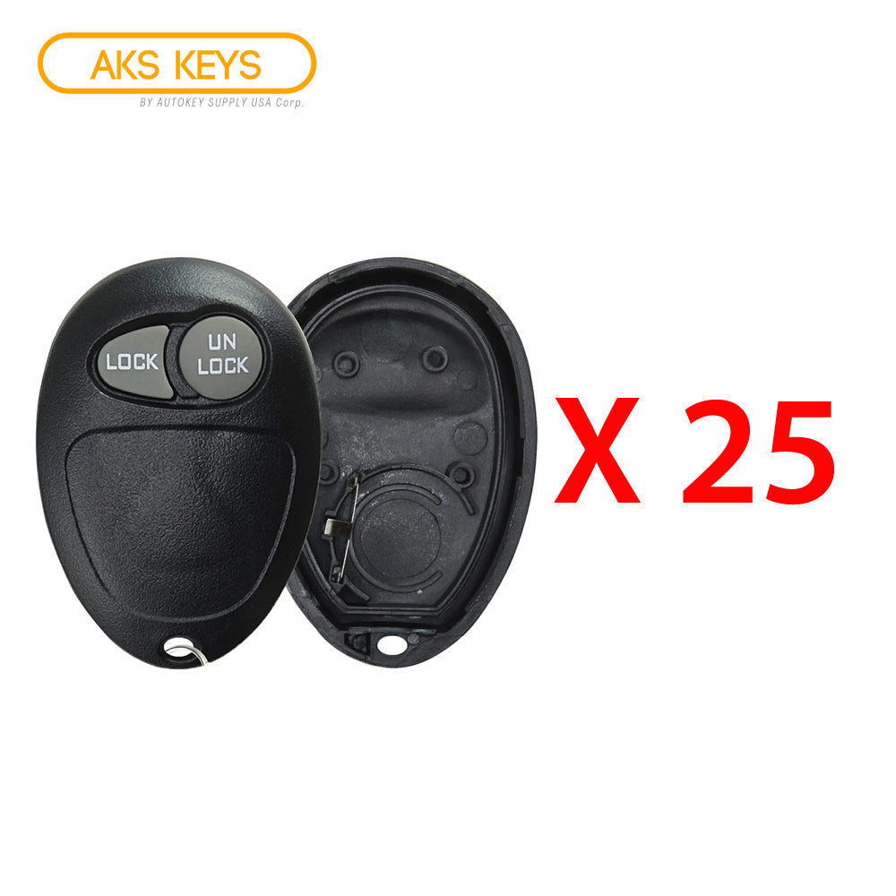 New Replacement for GM Remote KeylessRubber Pad Case Shell  - 2B for FCC# L2C0007T (25 Pack)