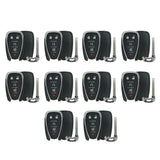 2016 - 2021 Chevrolet Smart Key Shell 5B Compatible with FCC# HYQ4AA, HYQ4EA (10 Pack)