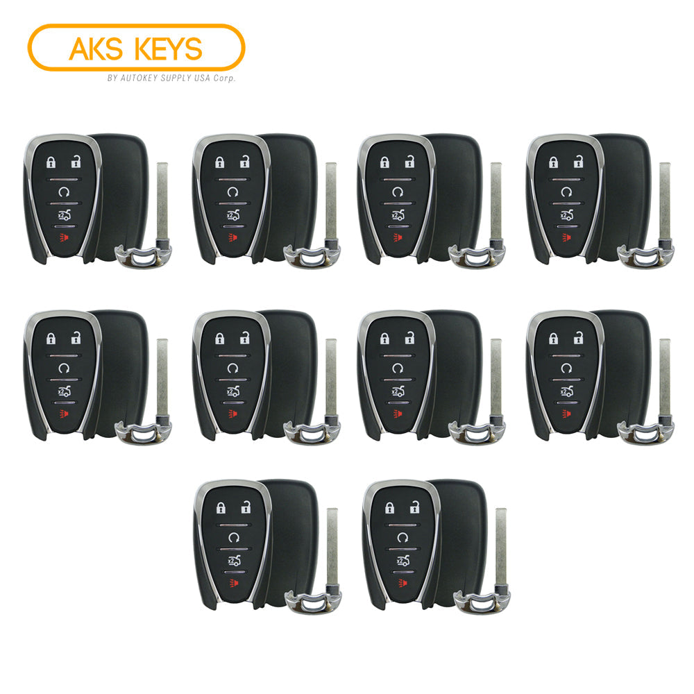 2016 - 2021 Chevrolet Smart Key Shell 5B Compatible with FCC# HYQ4AA, HYQ4EA (10 Pack)