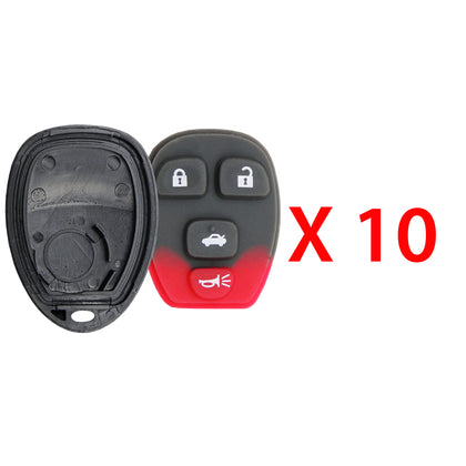 2006 - 2016 Chevrolet Buick Cadillac Remote Shell 4B for FCC#  OUC60221 / OUC60270 (10 Pack)