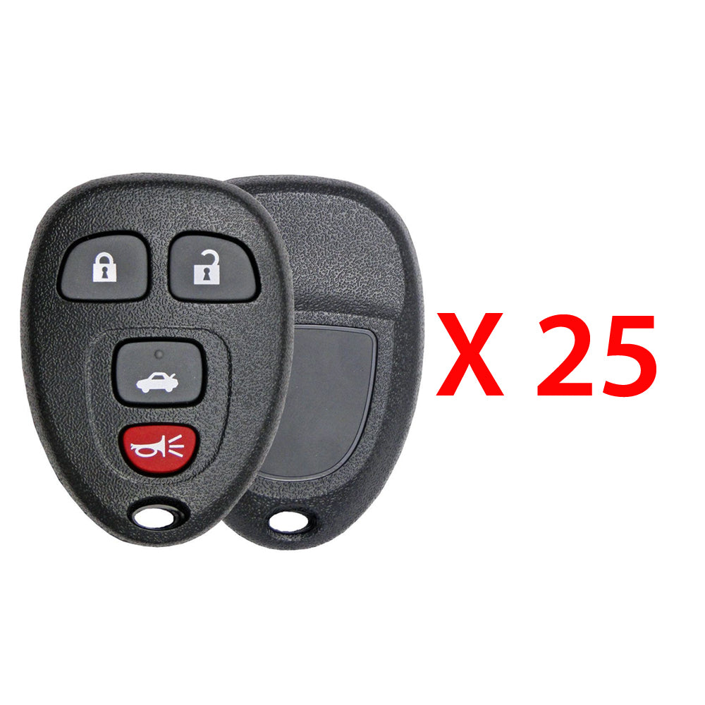 2006 - 2016 Chevrolet Buick Cadillac Remote Shell 4B for FCC#  OUC60221 / OUC60270 (25 Pack)