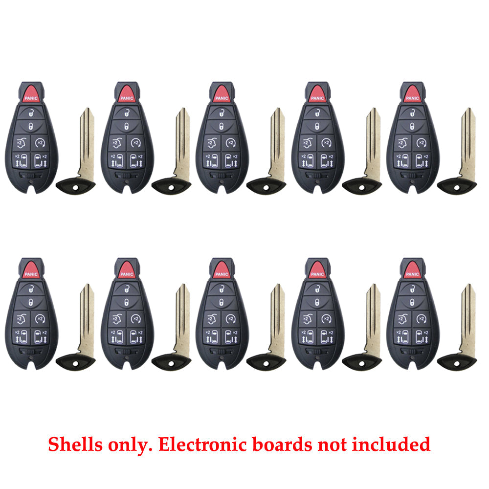 2008 - 2016 Chrysler Town & Country Remote Shell 7B for FCC # M3N5WY783X - IYZ-C01C (10 Pack)