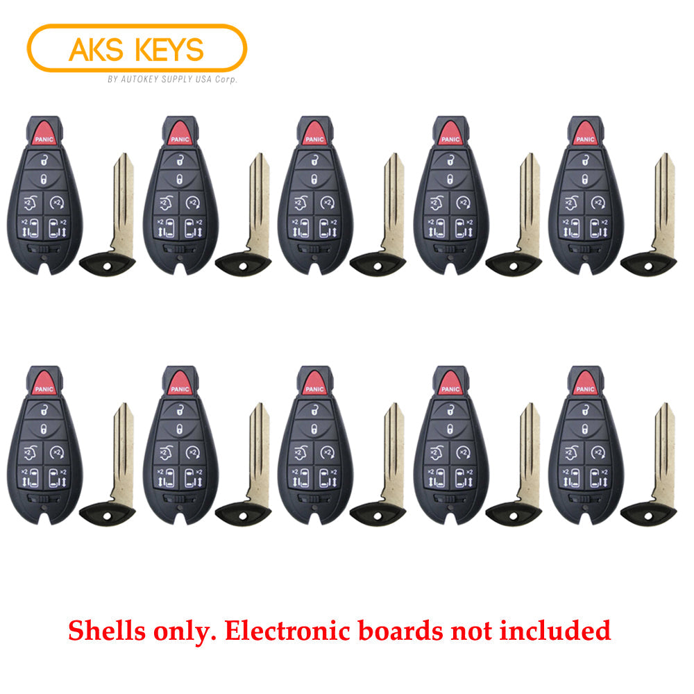 2008 - 2016 Chrysler Town & Country Remote Shell 7B for FCC # M3N5WY783X - IYZ-C01C (10 Pack)