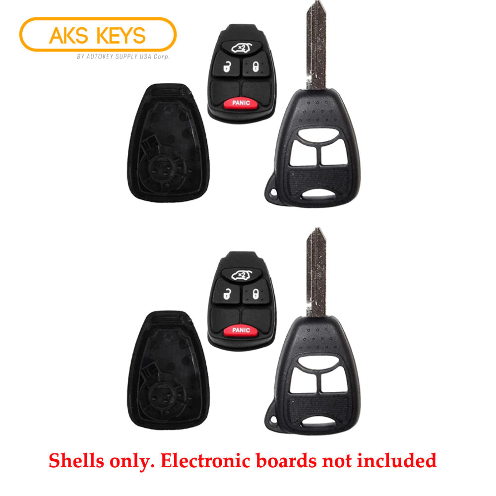 2004 - 2012 Chrysler Dodge Remote Key Shell 4B SP (2 Pack)