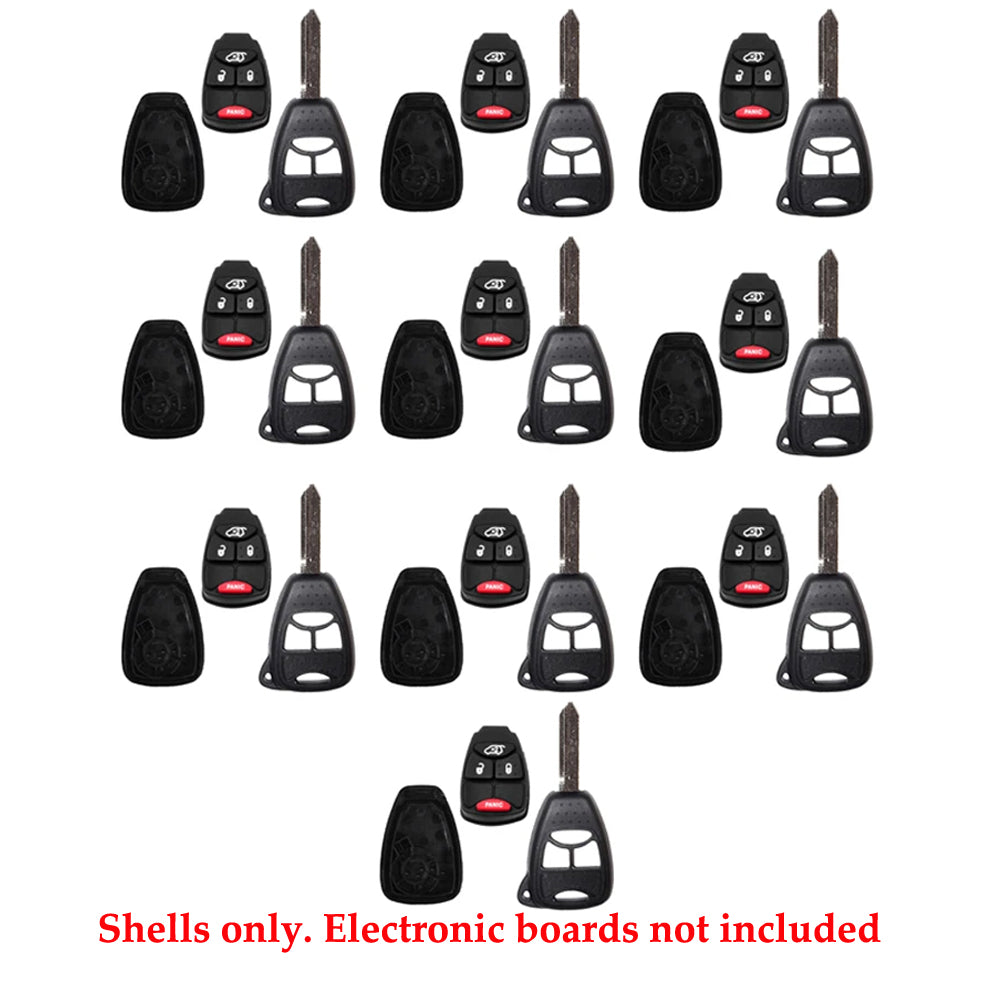 2004 - 2012 Chrysler Dodge Remote Key Shell 4B SP (10 Pack)