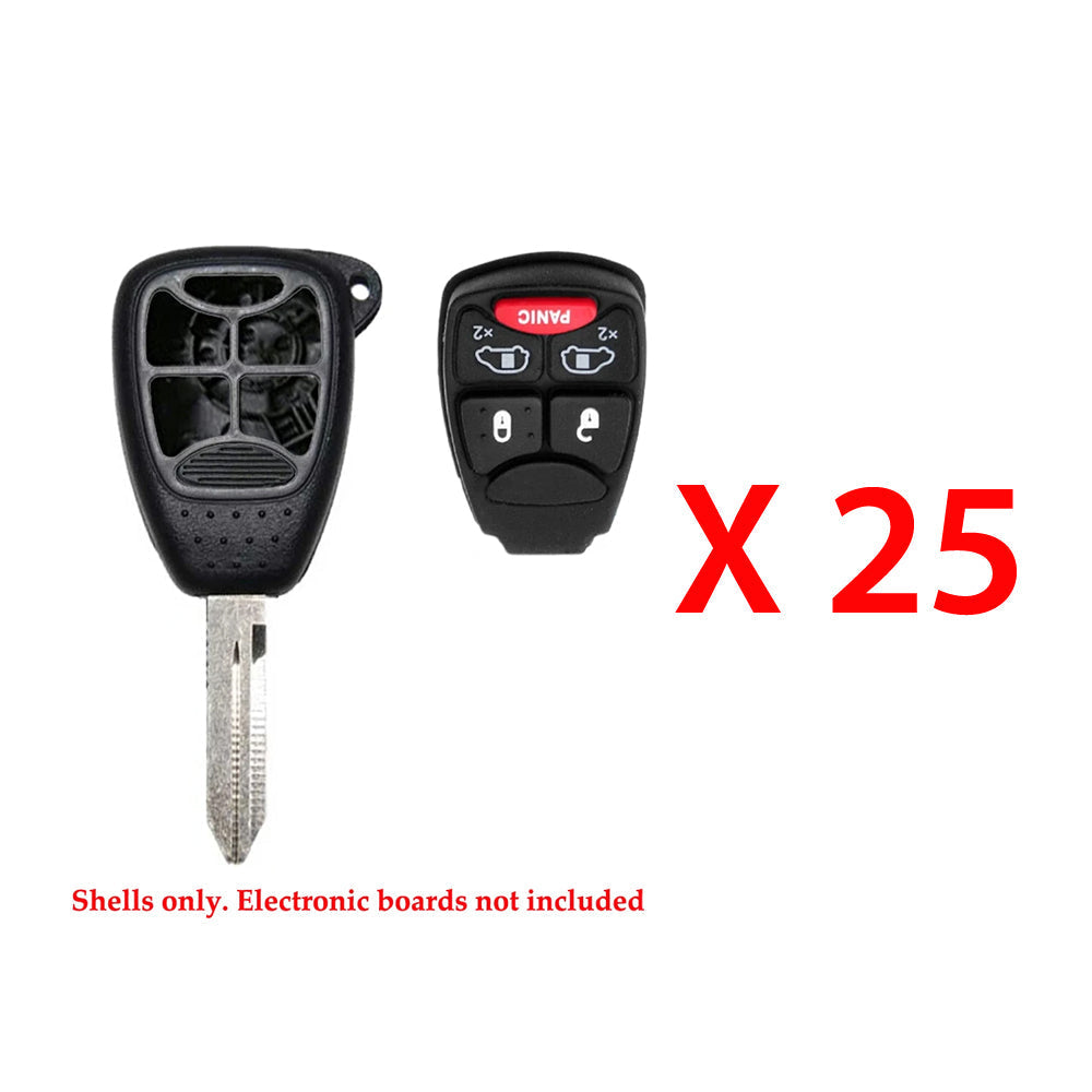 2004 - 2007 Chrysler Remote Key Shell 5B (25 Pack)