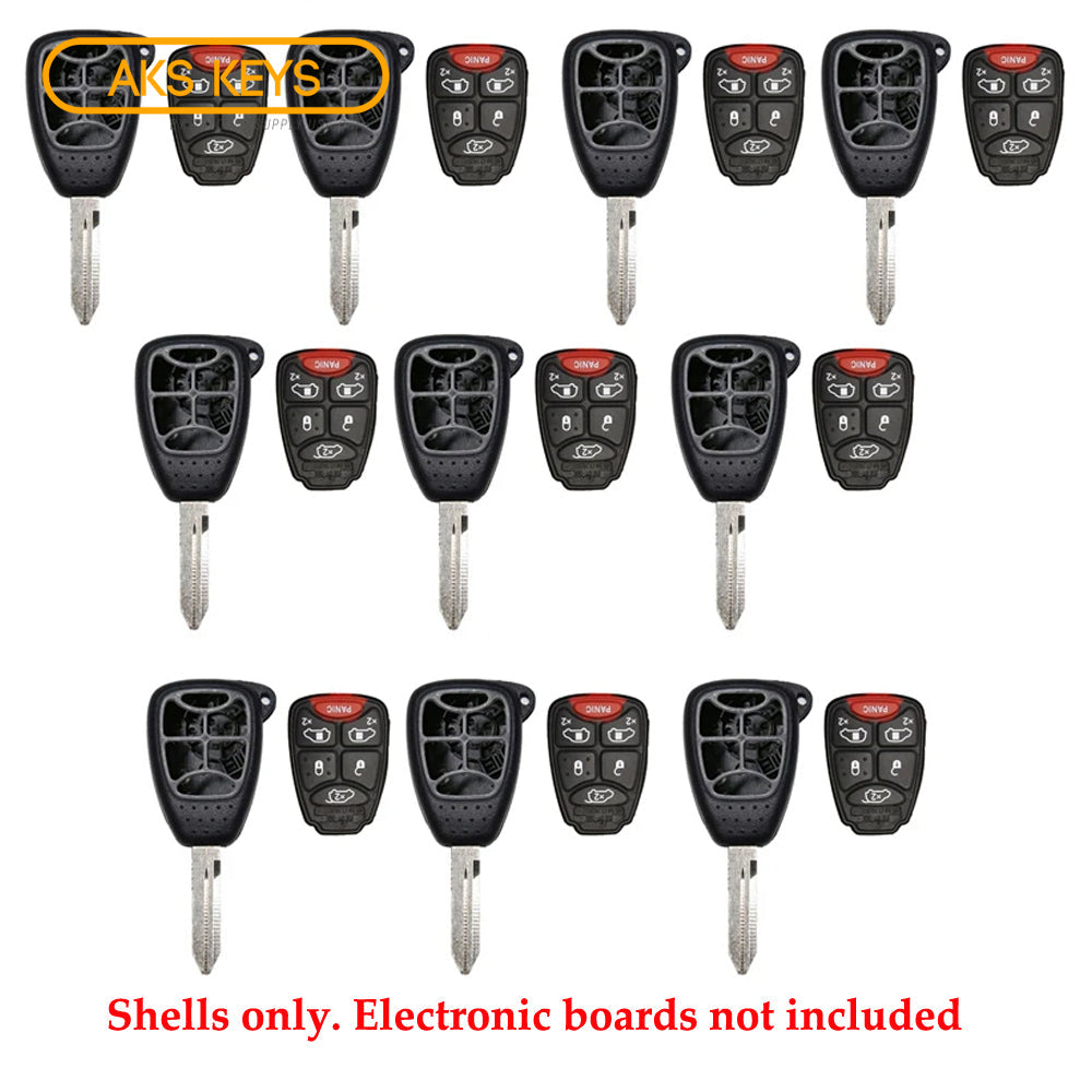 2004 - 2007 Chrysler Remote Key Shell 6B (10 Pack)