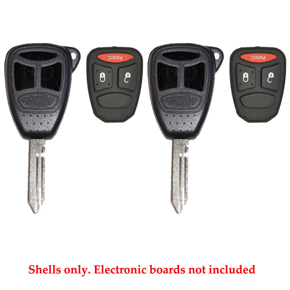 2004 - 2007 Dodge Mitsubishi Remote Key Shell 3B LP (2 Pack)