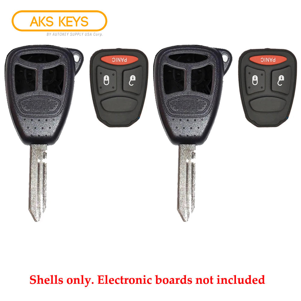 2004 - 2007 Dodge Mitsubishi Remote Key Shell 3B LP (2 Pack)