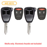 2004 - 2007 Dodge Mitsubishi Remote Key Shell 3B LP (2 Pack)