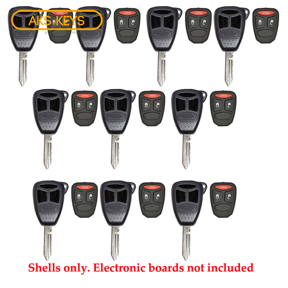 2004 - 2007 Dodge Mitsubishi Remote Key Shell 3B LP (10 Pack)