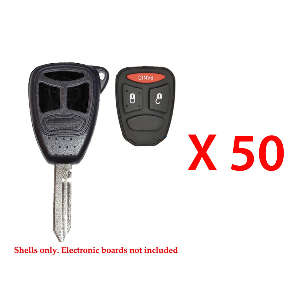 2004 - 2007 Dodge Mitsubishi Remote Key Shell 3B LP (50 Pack)