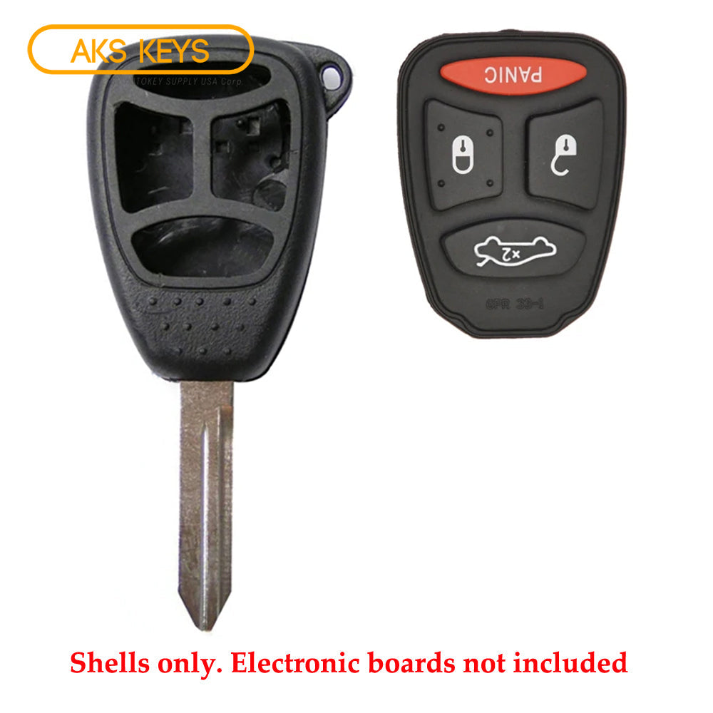 2004 - 2009 Chrysler Jeep Remote Key Shell 4B LP