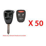 2004 - 2009 Chrysler Jeep Remote Key Shell 4B LP (50 Pack)