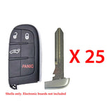 Chrysler Dodge Smart Key Shell 4B (25 Pack)