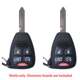 2006 - 2007 Jeep Grand Cherokee Remote Key Shell Pad 5B (2 Pack)