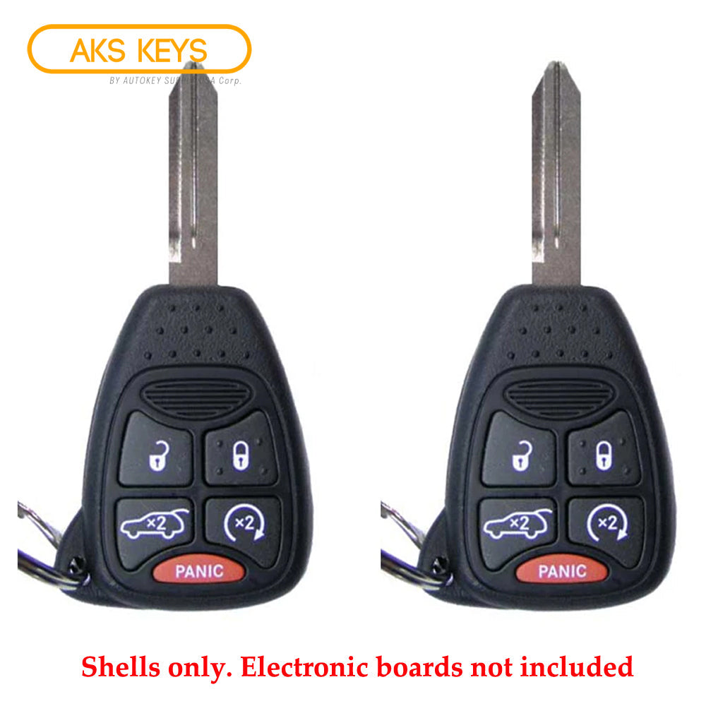 2006 - 2007 Jeep Grand Cherokee Remote Key Shell Pad 5B (2 Pack)