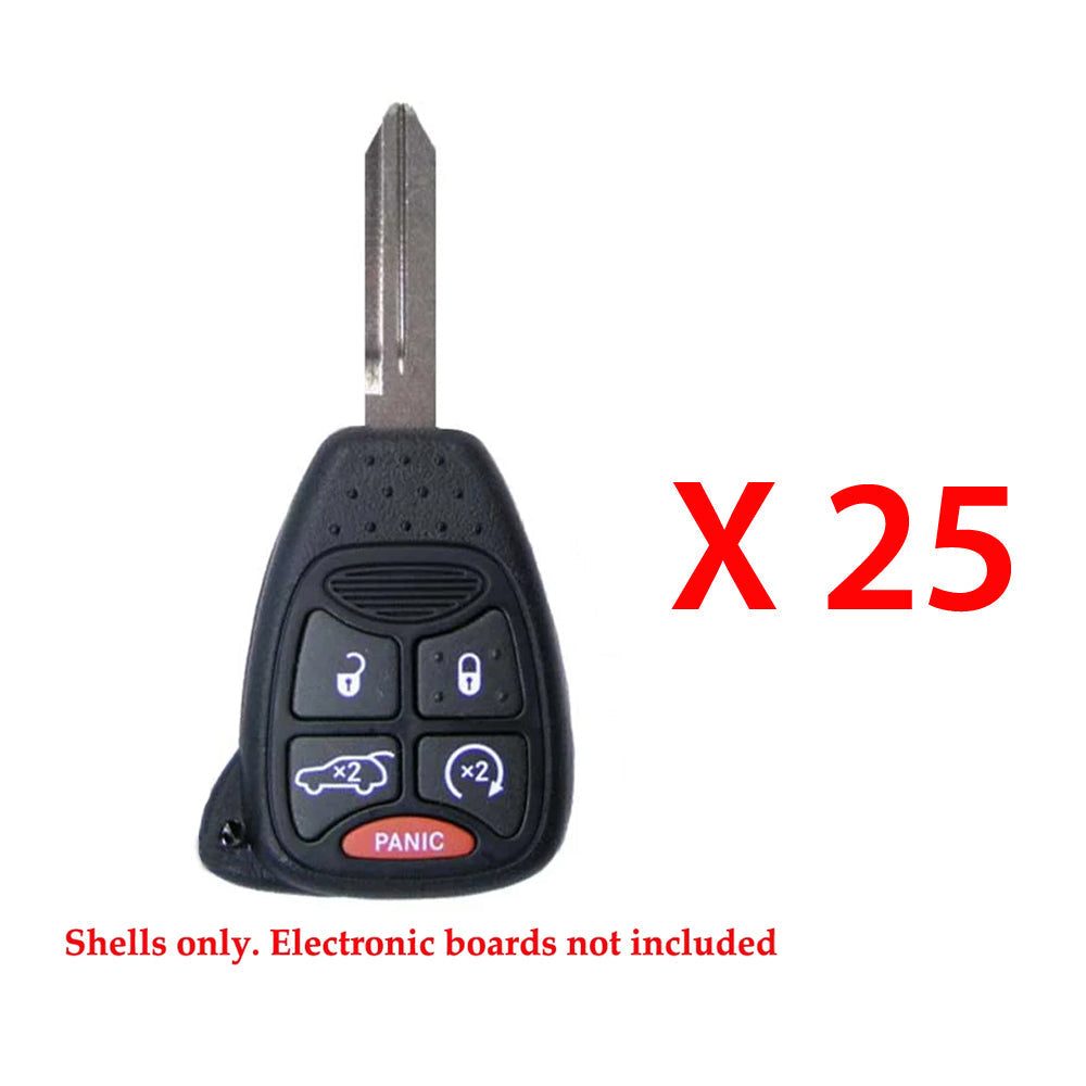 2006 - 2007 Jeep Grand Cherokee Remote Key Shell Pad 5B (25 Pack)