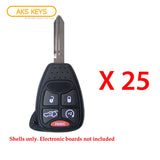 2006 - 2007 Jeep Grand Cherokee Remote Key Shell Pad 5B (25 Pack)