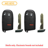 Dodge Jeep Tombstone Smart Key Shell Pad 3B for FCC# M3N-40821302 (2 Pack)