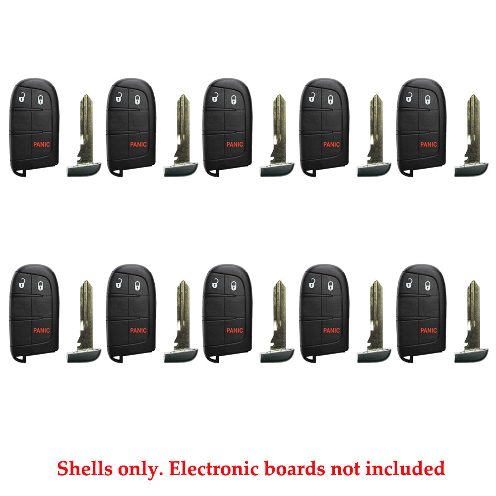 Dodge Jeep Tombstone Smart Key Shell Pad 3B for FCC# M3N-40821302 (10 Pack)