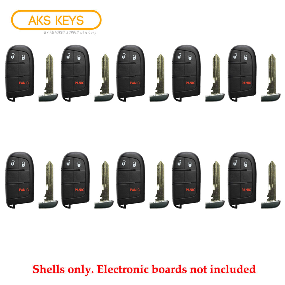 Dodge Jeep Tombstone Smart Key Shell Pad 3B for FCC# M3N-40821302 (10 Pack)