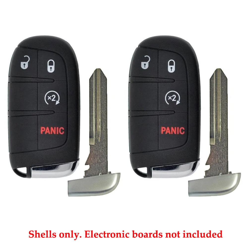 Dodge Jeep Smart Key Shell 4B (2 Pack)