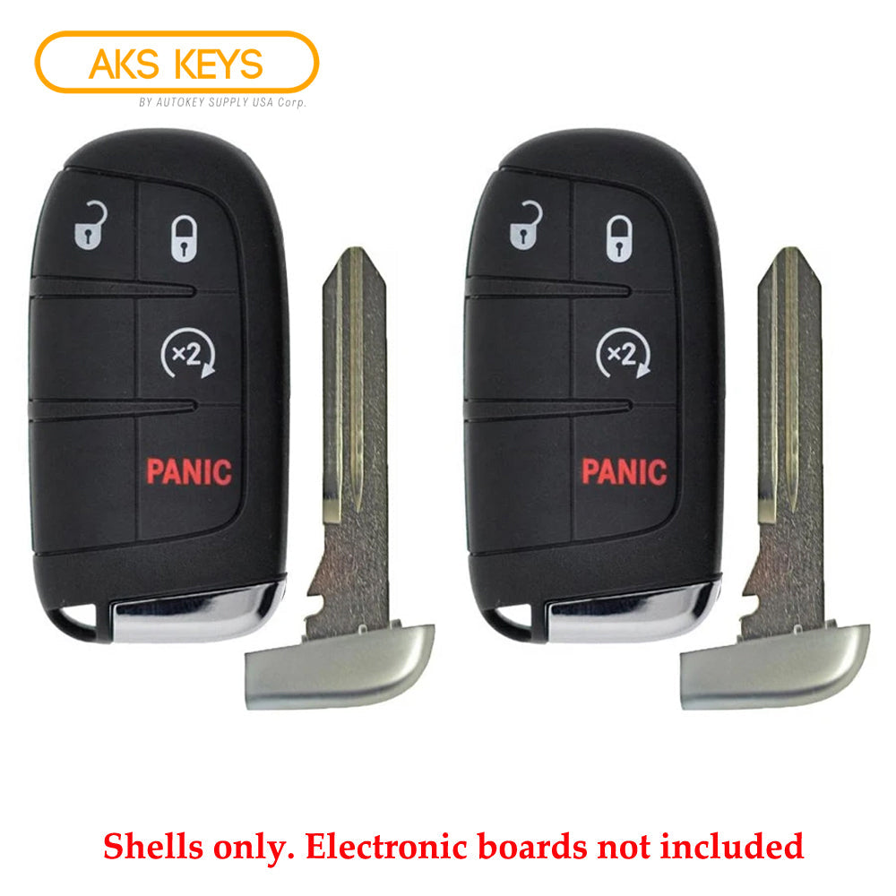 Dodge Jeep Smart Key Shell 4B (2 Pack)