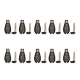 2012 - 2016 Dodge Dart Remote Fobik Shell 4B for FCC# M3N32297100 (10 Pack)