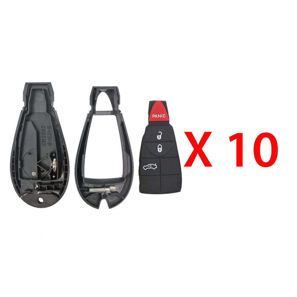 2012 - 2016 Dodge Dart Remote Fobik Shell 4B for FCC# M3N32297100 (10 Pack)