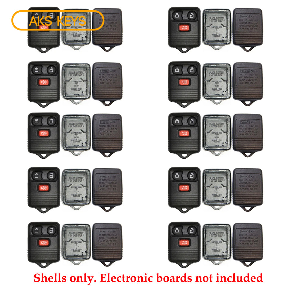 1998 - 2011 Ford Remote Shell (10 Pack)