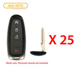 2011 - 2019 for Ford Smart Key Shell 4B for FCC# M3N5WY8609 (25 Pack)