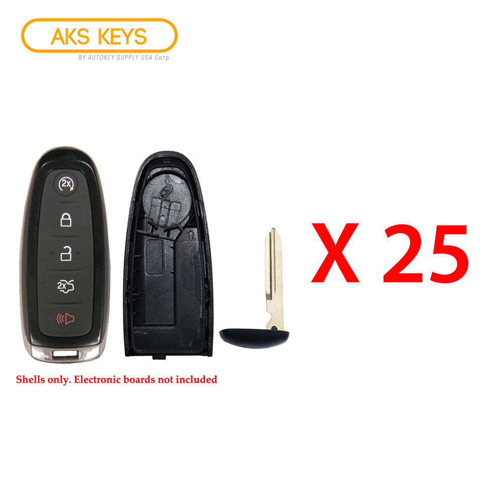 2011 - 2019 Ford Lincoln Smart Key Shell (25 Pack)