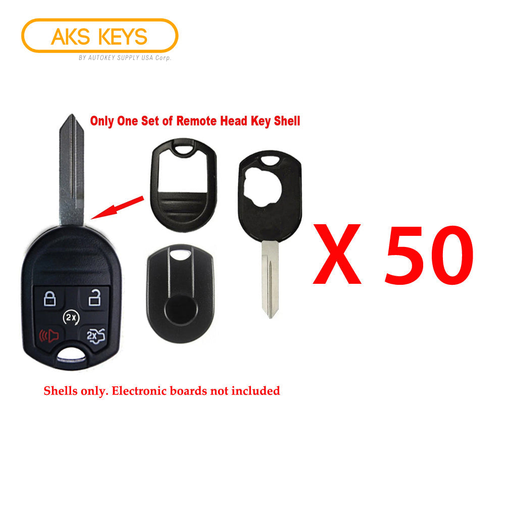 2007 - 2015 Ford Lincoln Remote Key Shell 5B (50 Pack)