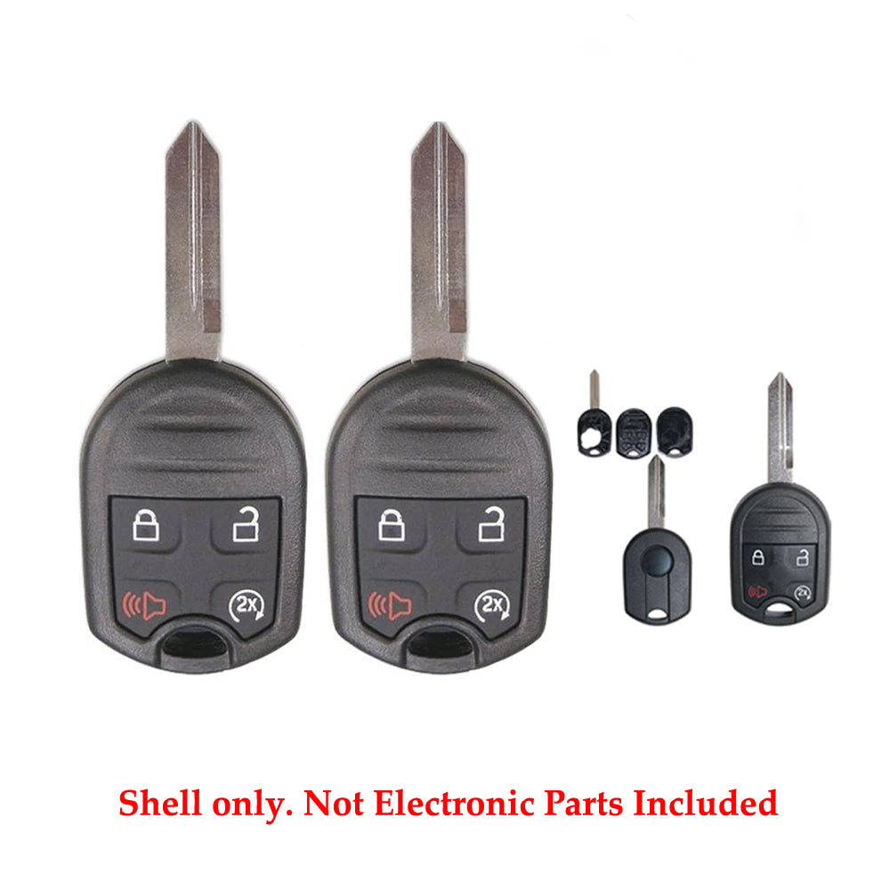 2011 - 2019 Ford Remote Control Key Shell  W/Remote Start 4B for FCC# CWTWB1U793 (2 Pack)