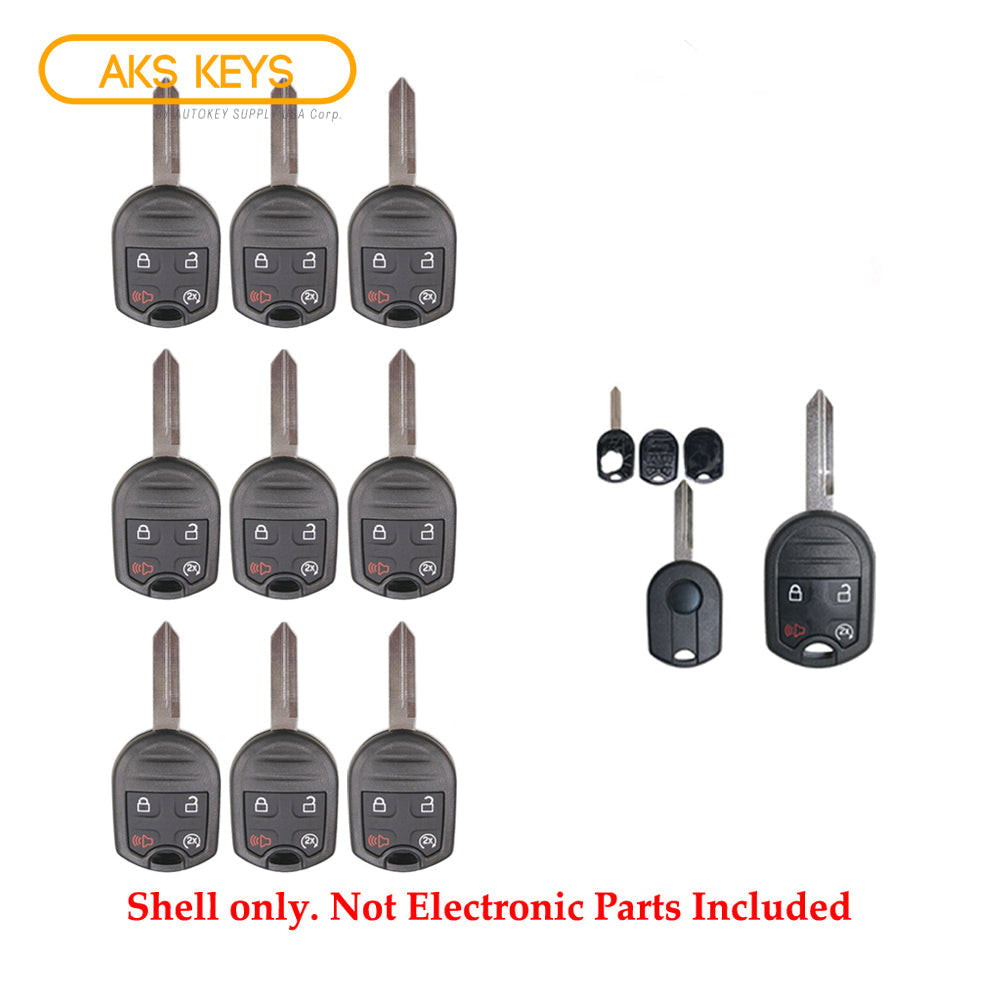 2011 - 2019 Ford Remote Control Key Shell  W/Remote Start 4B for FCC# CWTWB1U793 (10 Pack)